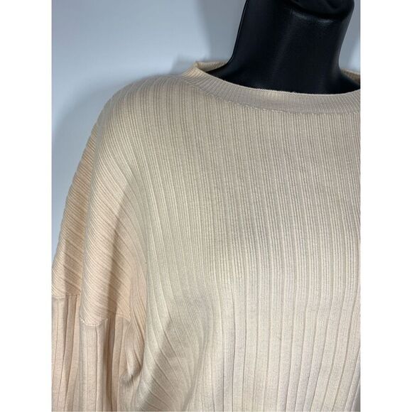 Lulus cropped ribbed bell sleeve sweater size XL NWT - Picture 6 of 8